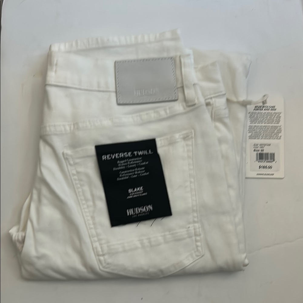 Hudson White Denim Jeans Men’s Ivory Size 33 NWT